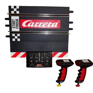 CARRERA Slot Connect Race Track Section & 2 Wireless Remotes Controls 1:24 1:34